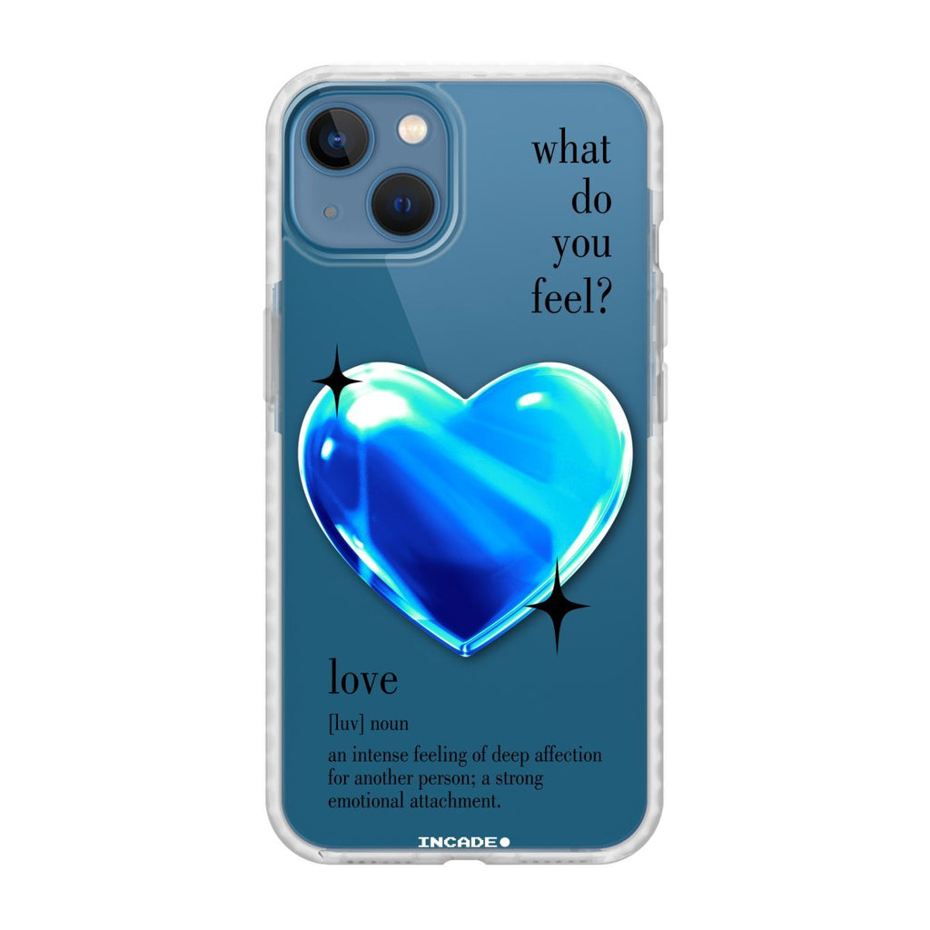 Чохол для iPhone 13 mini 1 heart blue - INCADE