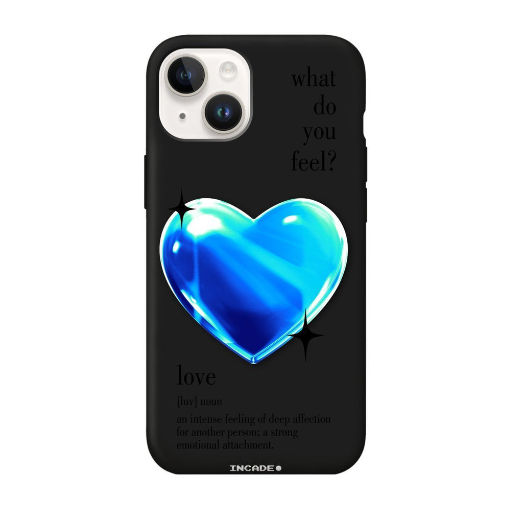 Чохол для iPhone 13 mini 1 heart blue - INCADE
