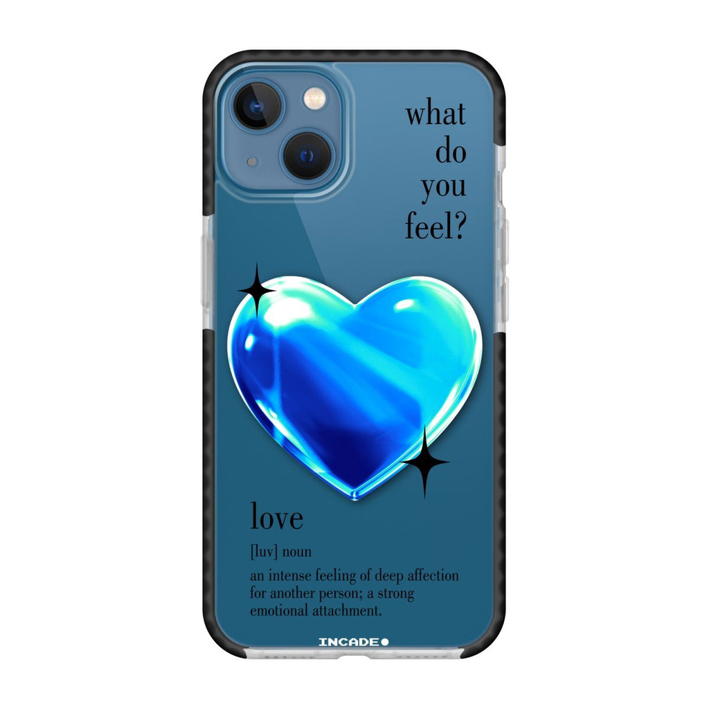Чохол для iPhone 13 mini 1 heart blue - INCADE