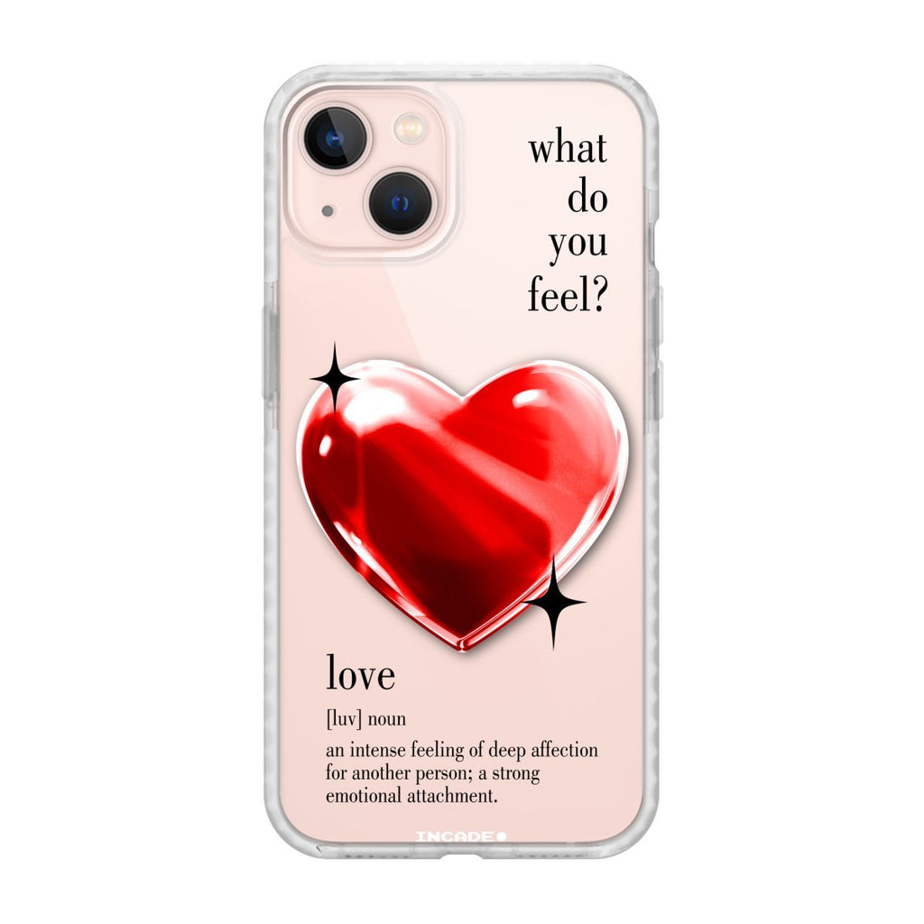 Чохол для iPhone 13 mini 1 heart red - INCADE