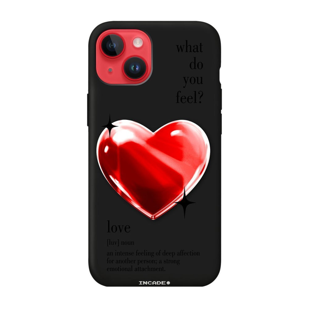 Чохол для iPhone 13 mini 1 heart red - INCADE