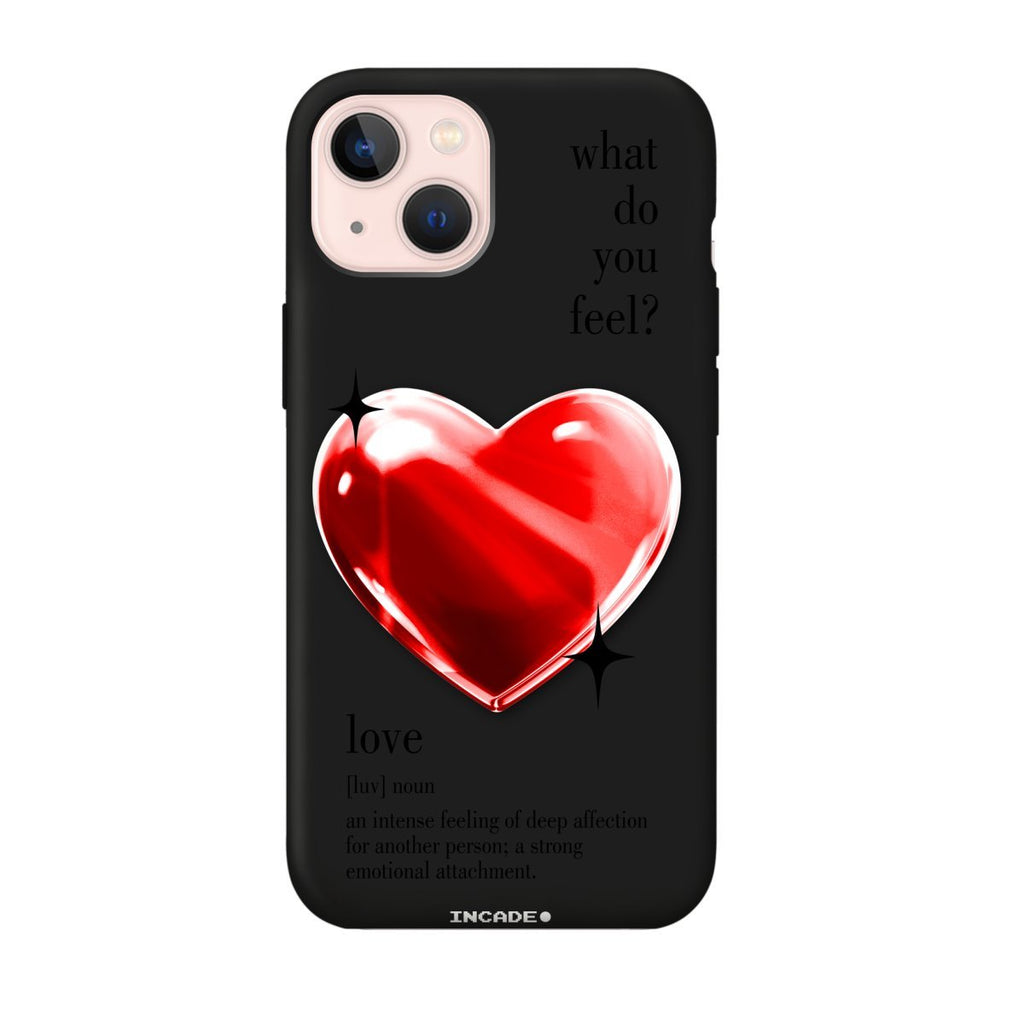 Чохол для iPhone 13 mini 1 heart red - INCADE