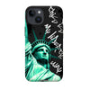 Чохол для iPhone 13 mini з принтом STATUE GREEN