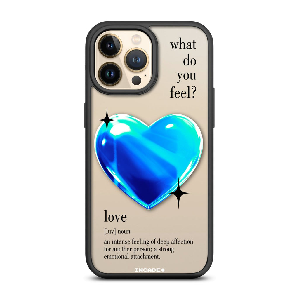 Чохол для iPhone 13 Pro 1 heart blue - INCADE