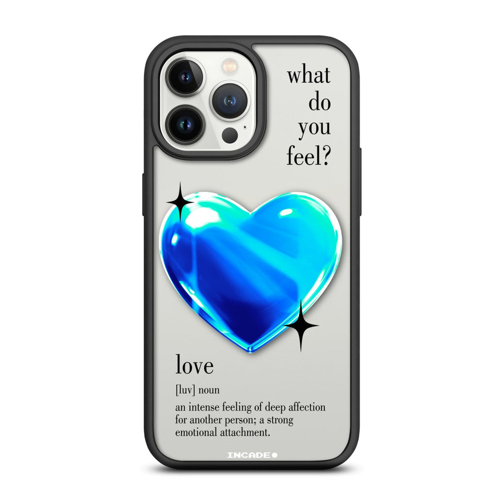 Чохол для iPhone 13 Pro 1 heart blue - INCADE