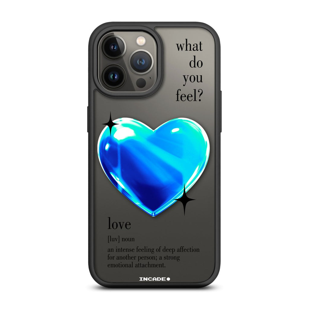 Чохол для iPhone 13 Pro 1 heart blue - INCADE