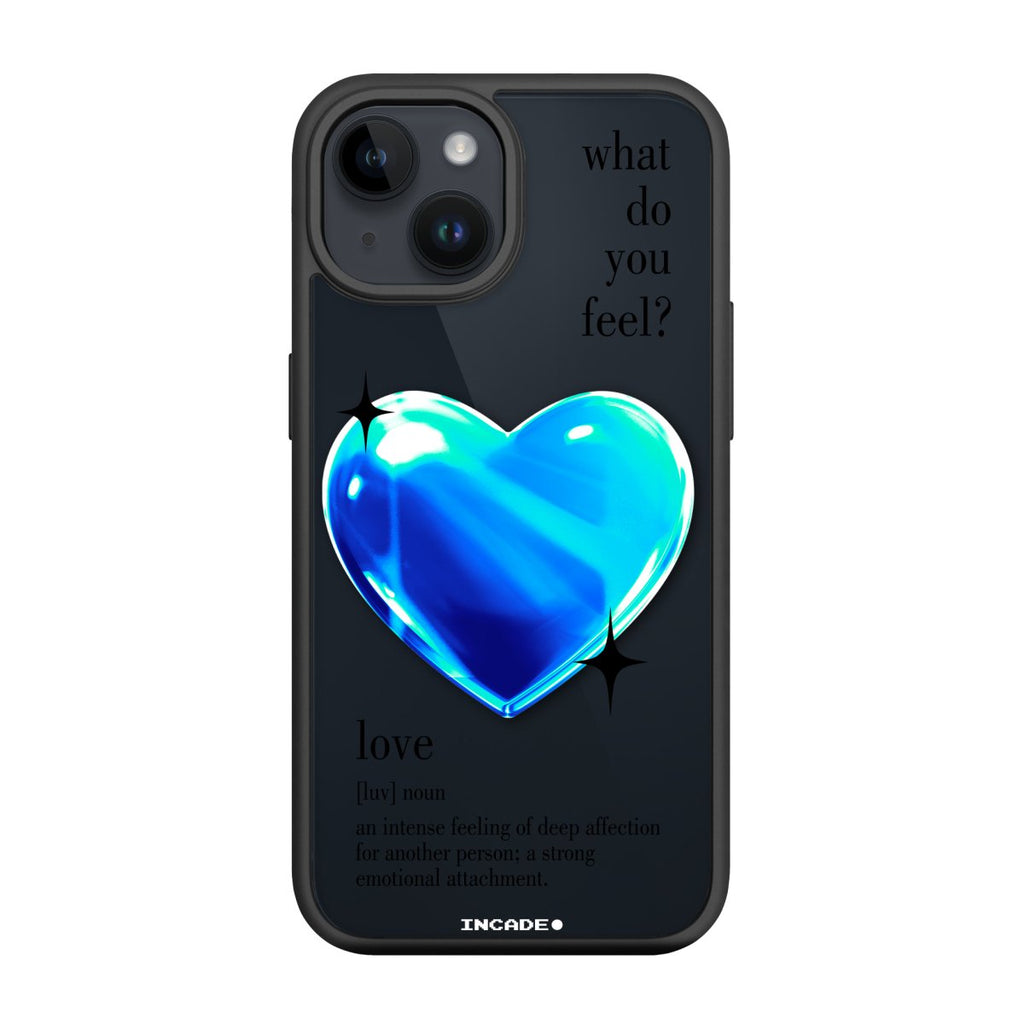 Чохол для iPhone 14 Plus 1 heart blue - INCADE