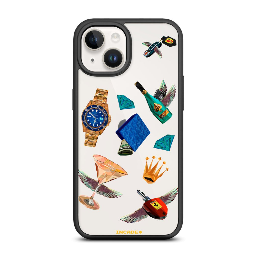 Чохол для iPhone 14 Plus Ferrari porsche rolex - INCADE