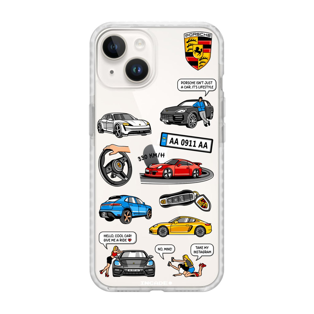 Чохол для iPhone 14 Plus PORSCHE - INCADE
