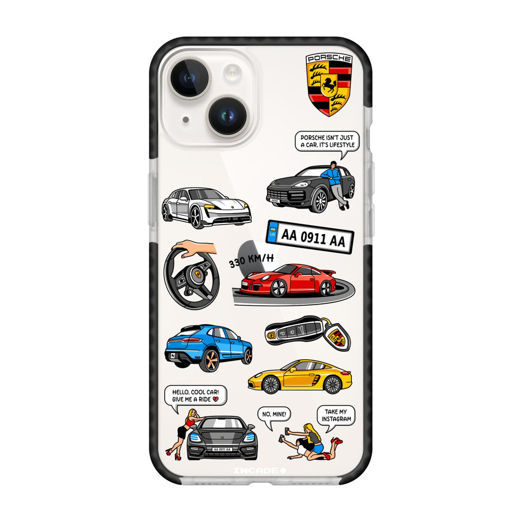 Чохол для iPhone 14 Plus PORSCHE - INCADE