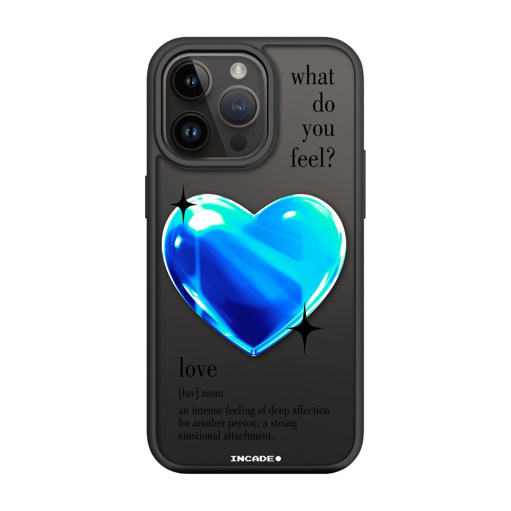 Чохол для iPhone 14 Pro 1 heart blue - INCADE