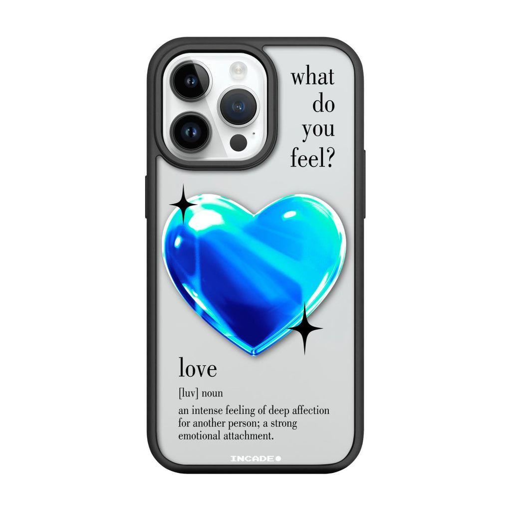 Чохол для iPhone 14 Pro 1 heart blue - INCADE