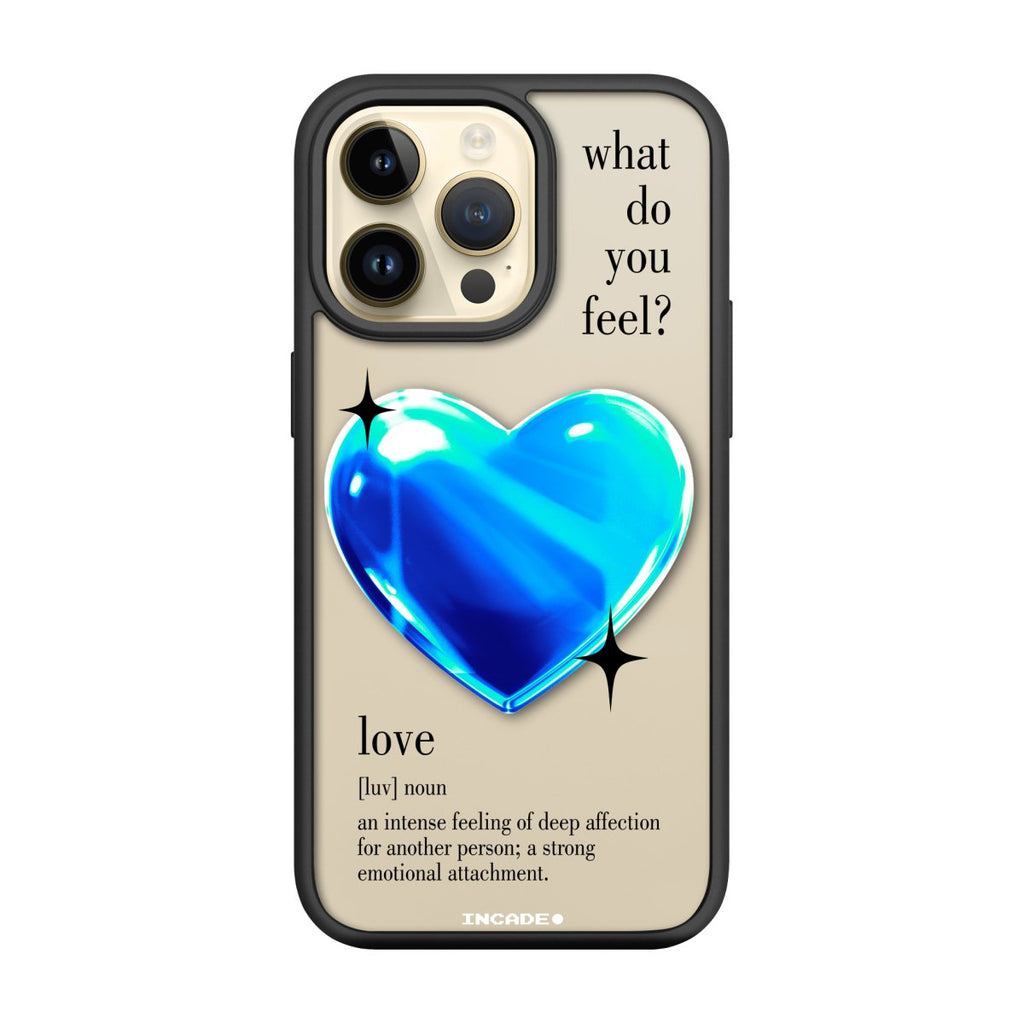 Чохол для iPhone 14 Pro 1 heart blue - INCADE