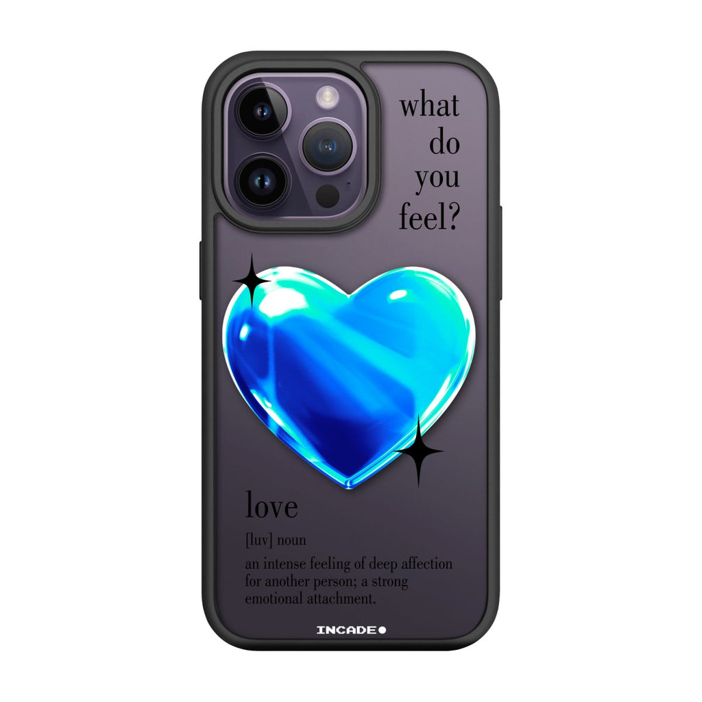 Чохол для iPhone 14 Pro 1 heart blue - INCADE