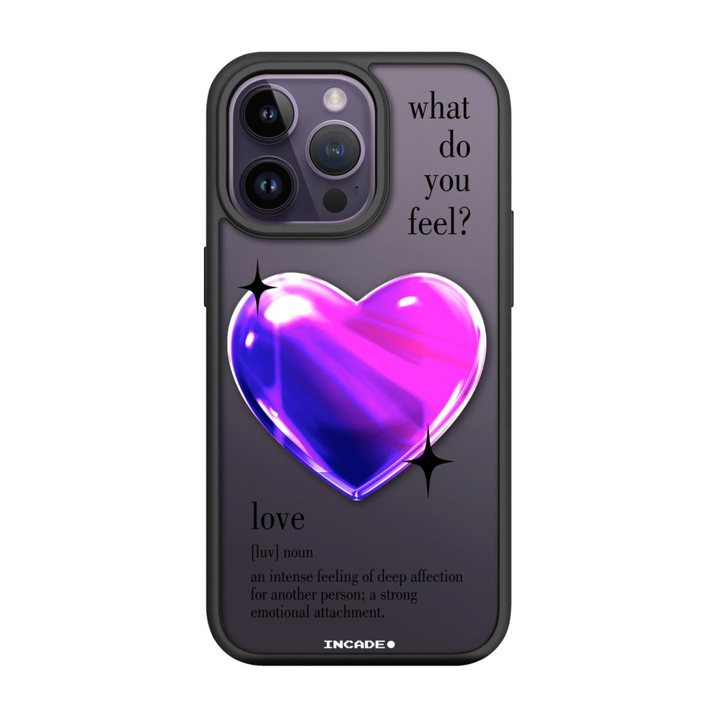 Чохол для iPhone 14 Pro 1 heart violet - INCADE