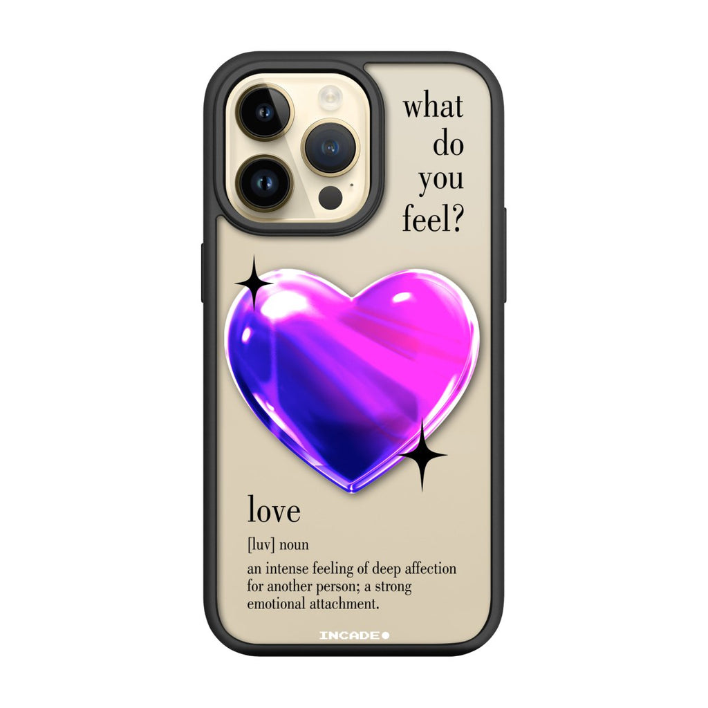 Чохол для iPhone 14 Pro 1 heart violet - INCADE
