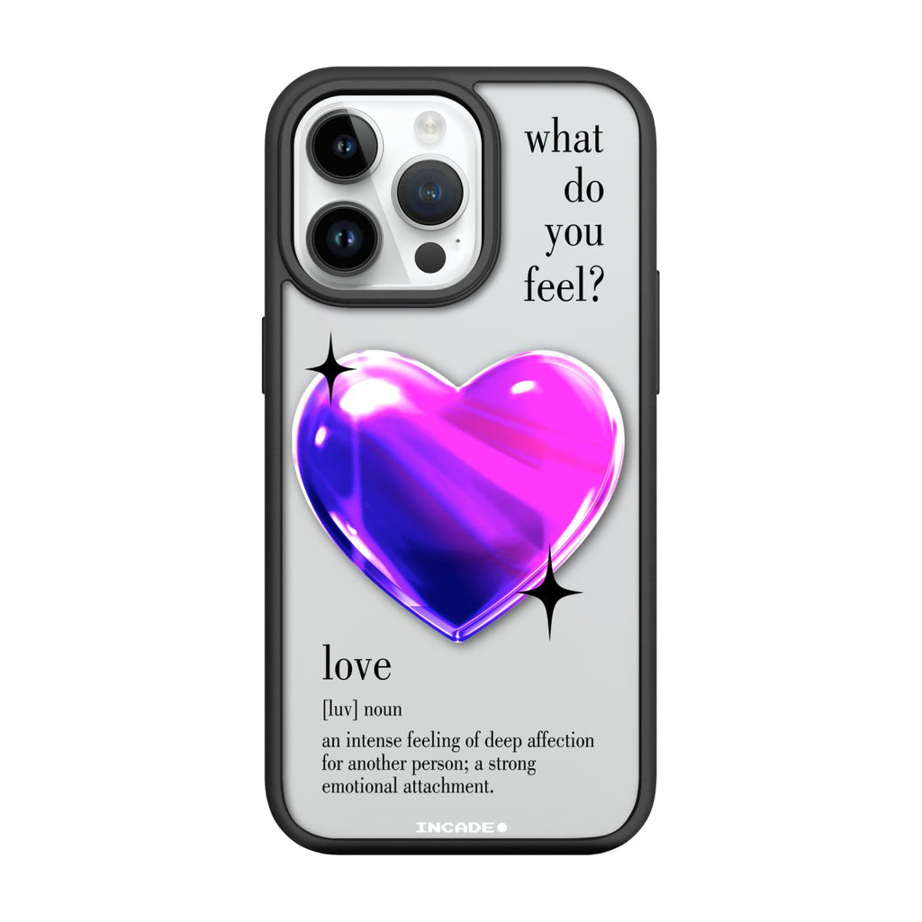 Чохол для iPhone 14 Pro 1 heart violet - INCADE