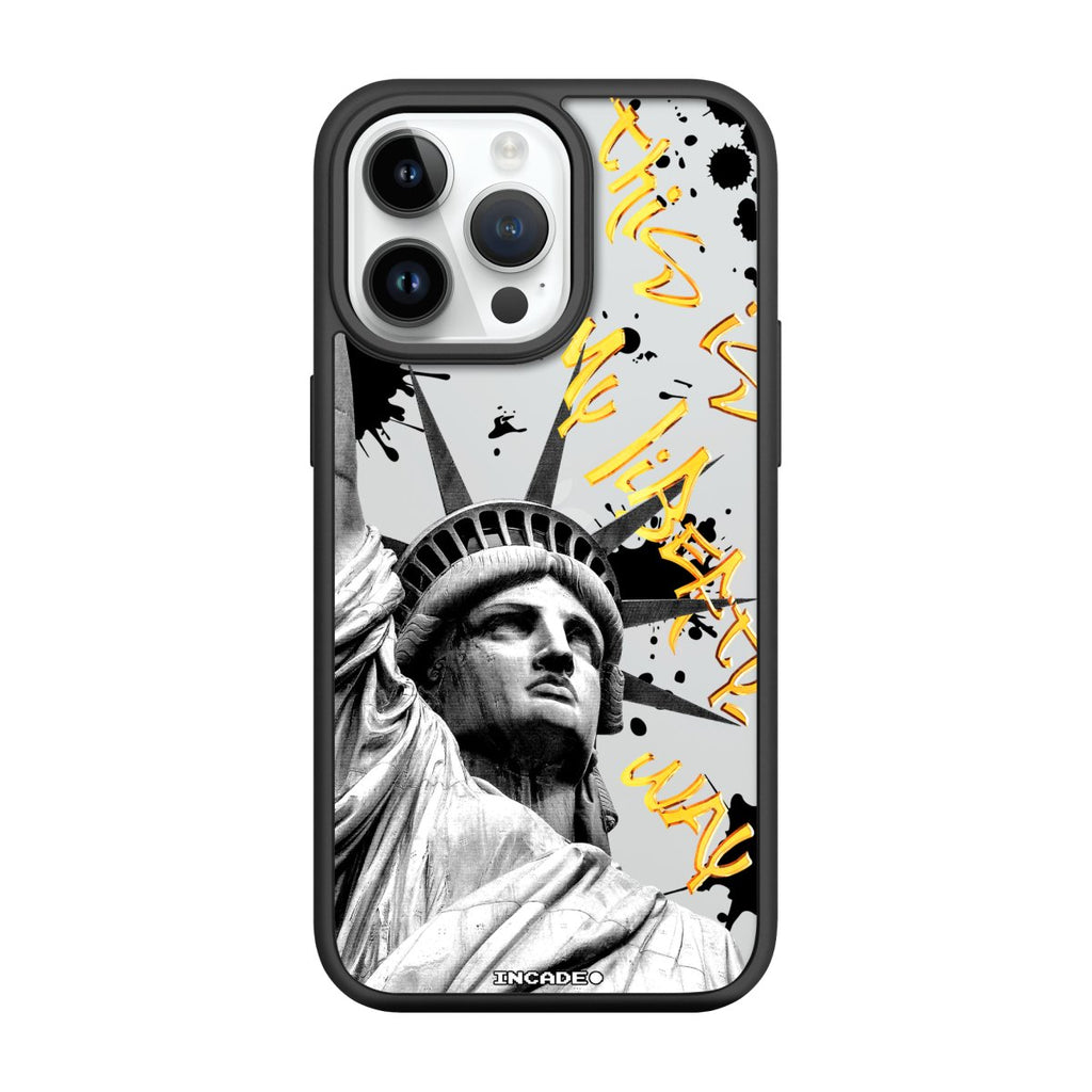 Чохол для iPhone 14 Pro Max STATUE GREY - INCADE