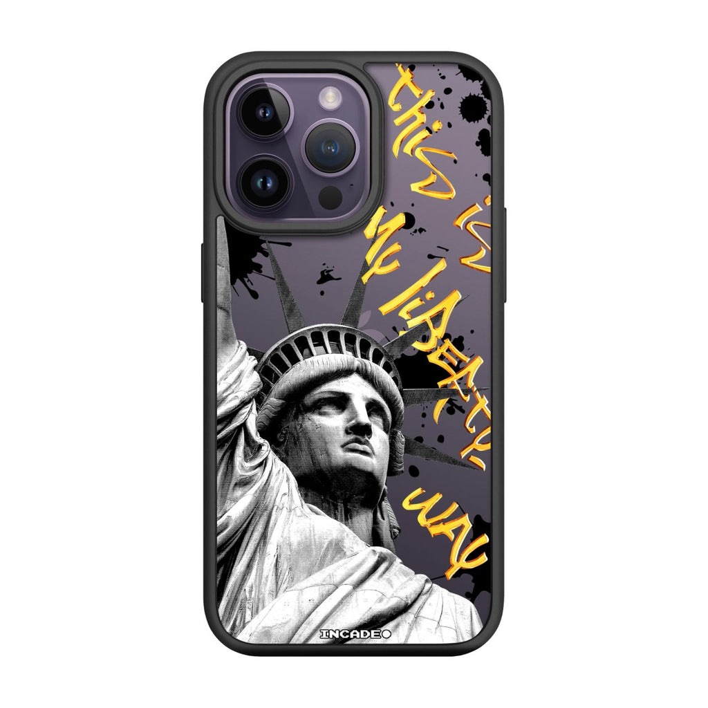 Чохол для iPhone 14 Pro Max STATUE GREY - INCADE