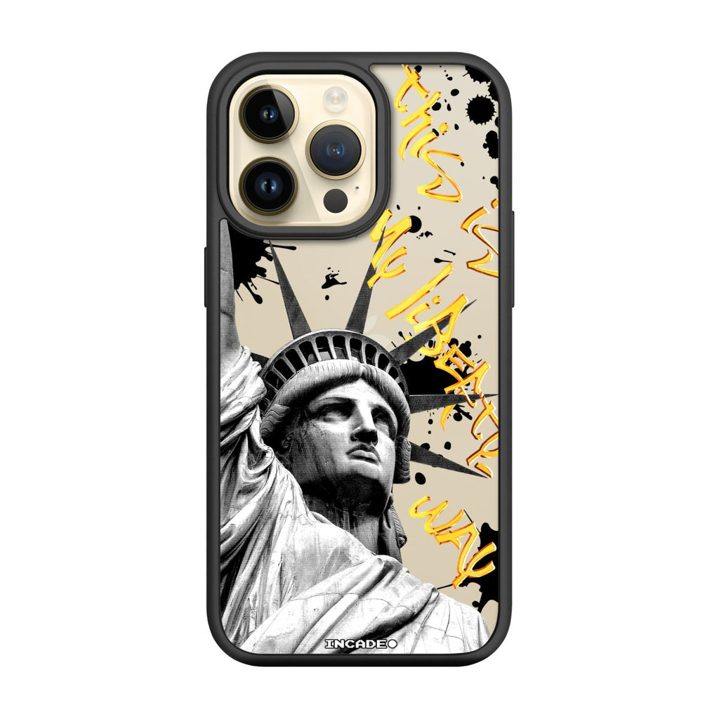 Чохол для iPhone 14 Pro Max STATUE GREY - INCADE