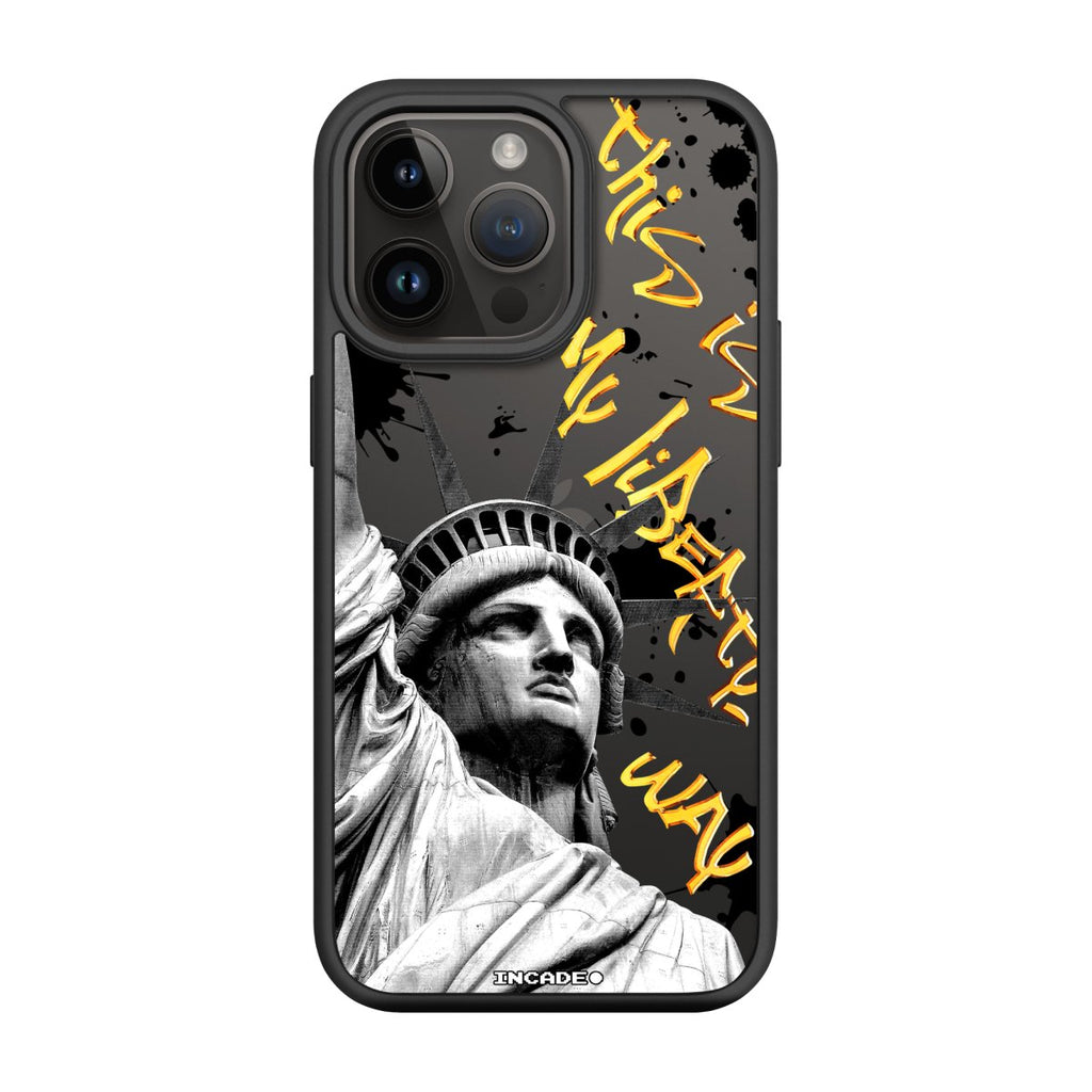 Чохол для iPhone 14 Pro Max STATUE GREY - INCADE