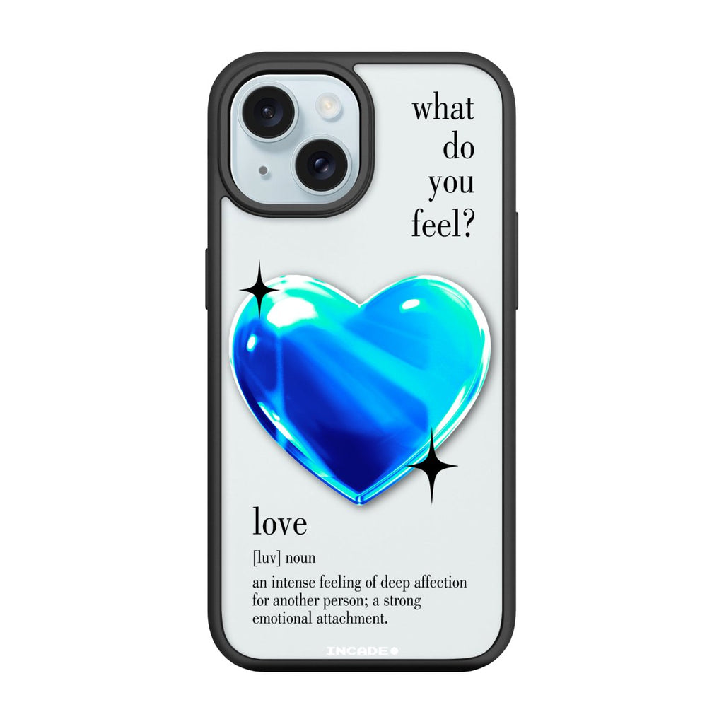 Чохол для iPhone 15 1 heart blue - INCADE