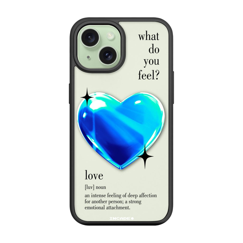 Чохол для iPhone 15 1 heart blue - INCADE