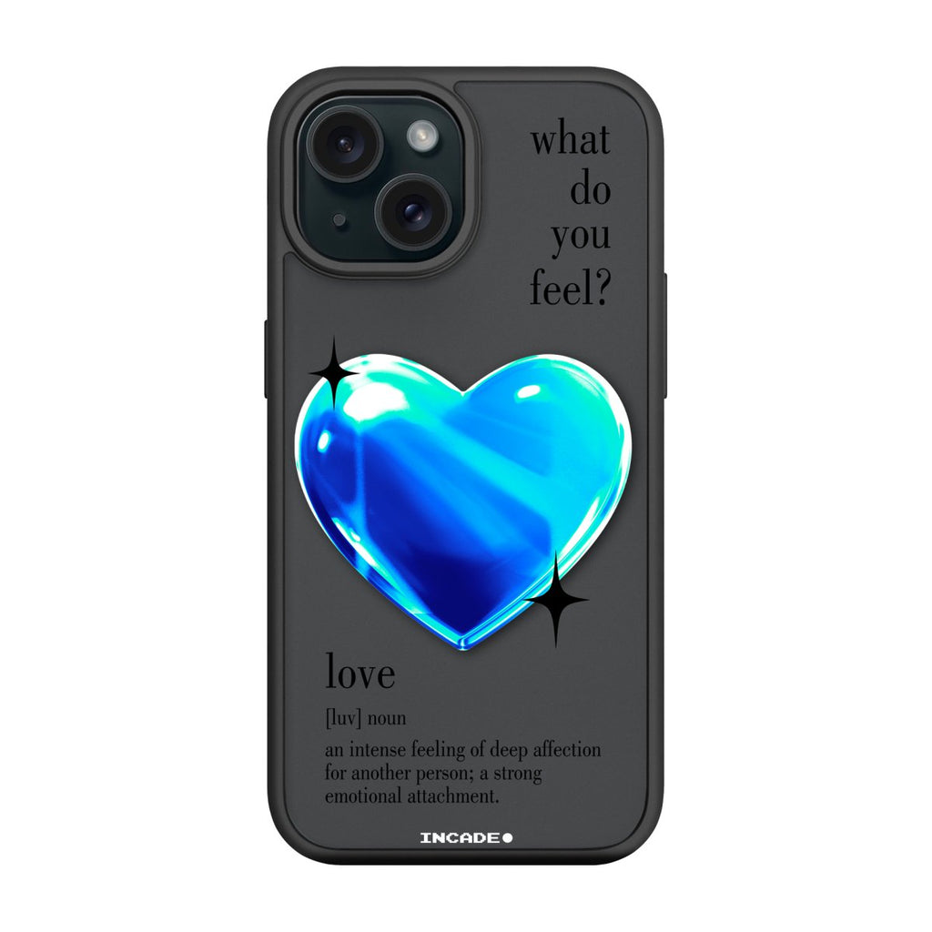 Чохол для iPhone 15 Plus 1 heart blue - INCADE