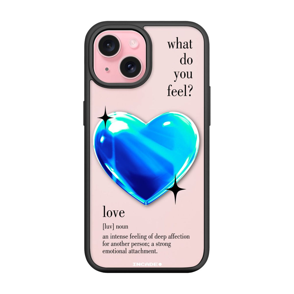 Чохол для iPhone 15 Plus 1 heart blue - INCADE