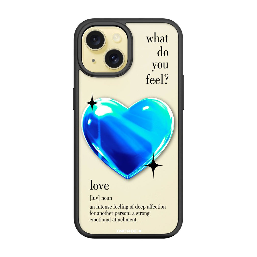 Чохол для iPhone 15 Plus 1 heart blue - INCADE
