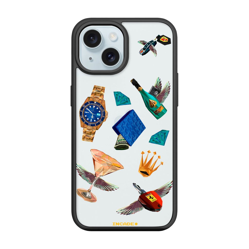 Чохол для iPhone 15 Plus Ferrari porsche rolex - INCADE