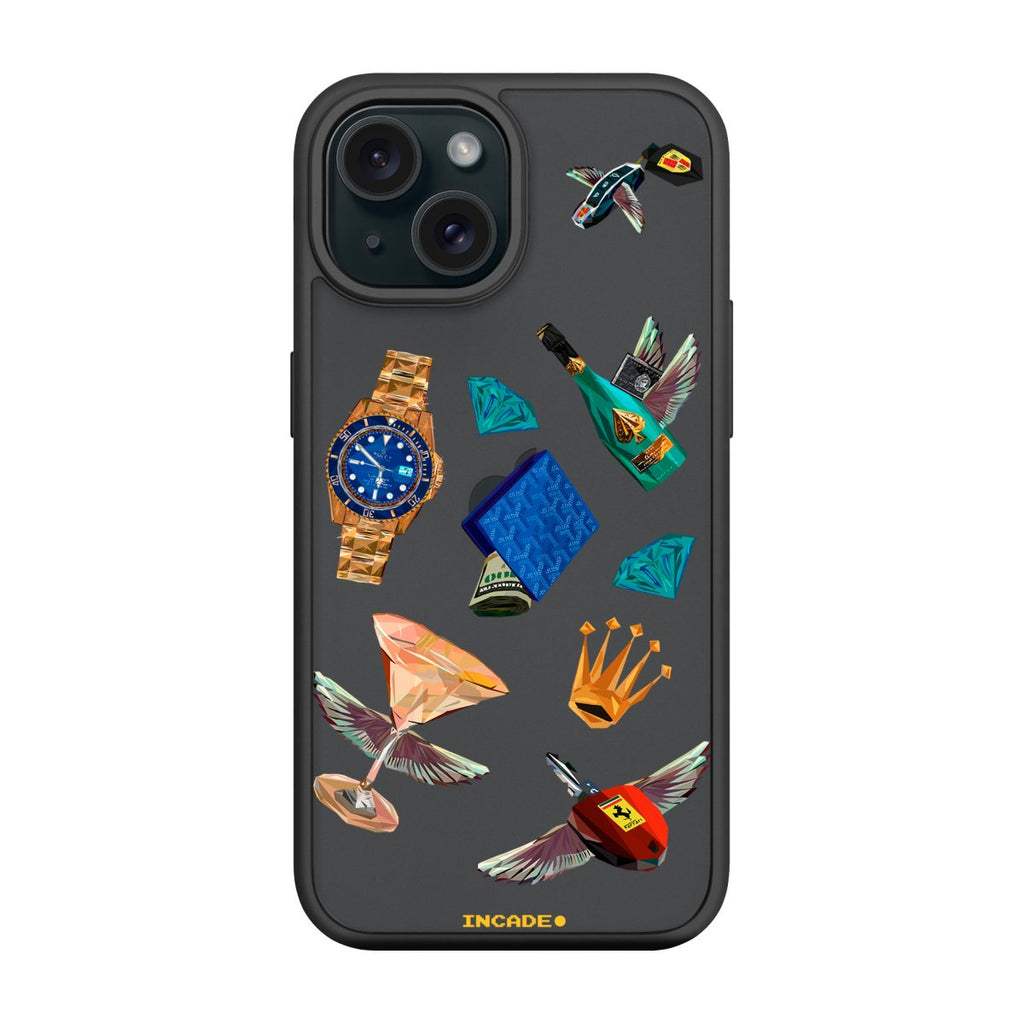 Чохол для iPhone 15 Plus Ferrari porsche rolex - INCADE