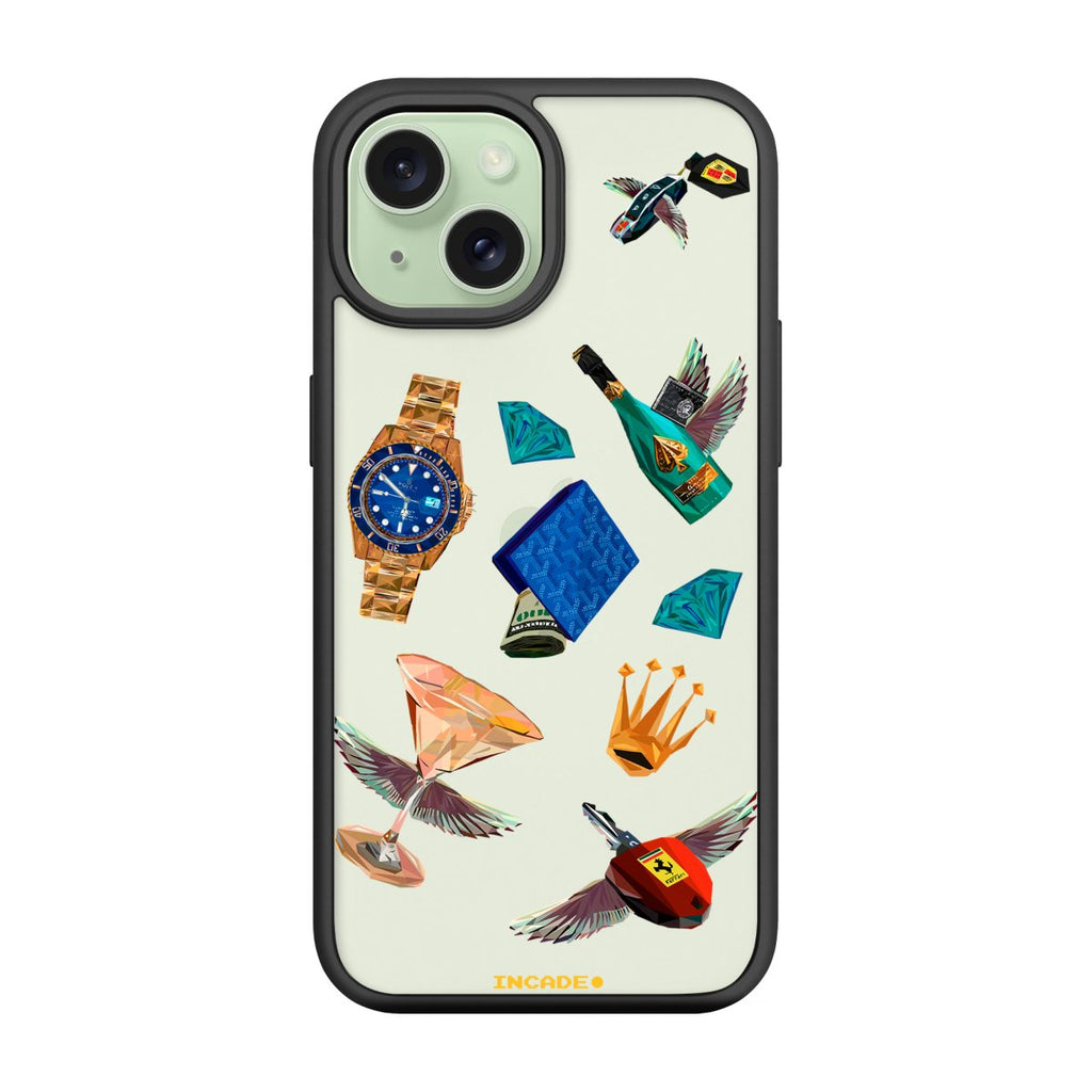 Чохол для iPhone 15 Plus Ferrari porsche rolex - INCADE