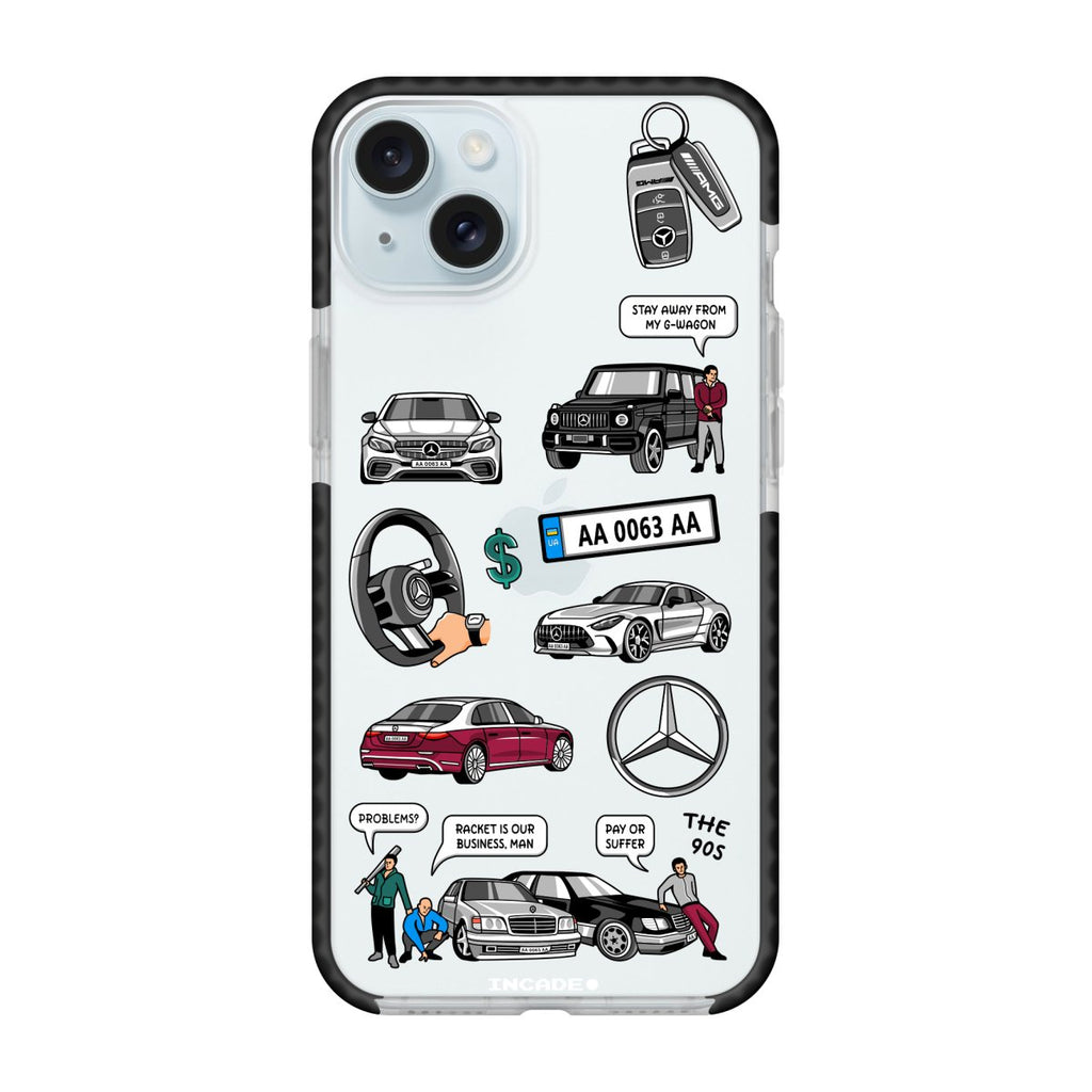 Чохол для iPhone 15 Plus MERCEDES - INCADE