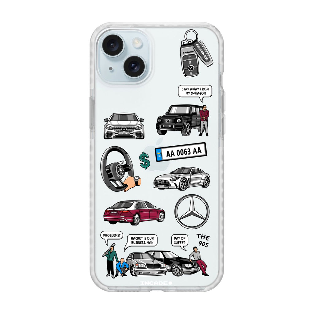 Чохол для iPhone 15 Plus MERCEDES - INCADE