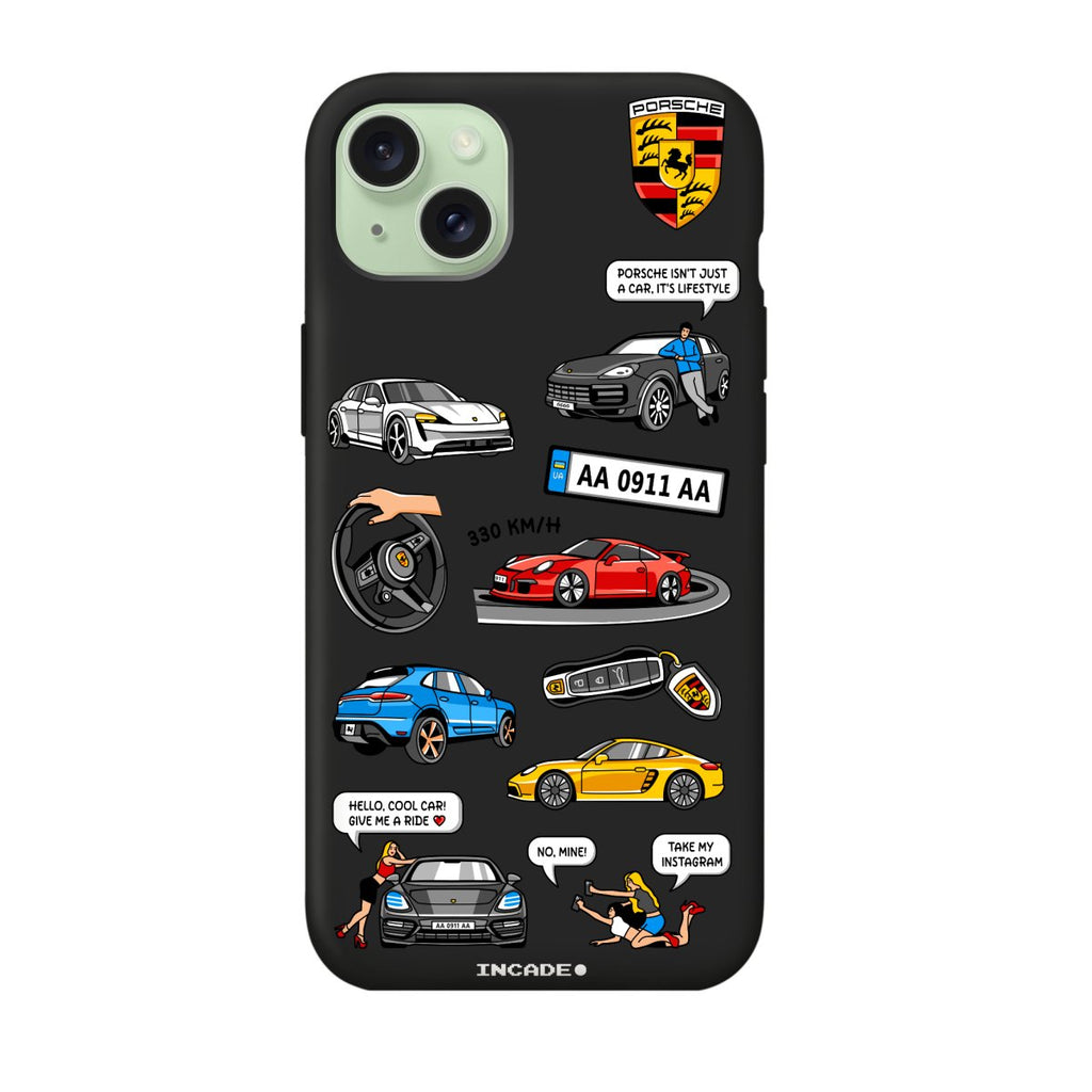 Чохол для iPhone 15 Plus PORSCHE - INCADE
