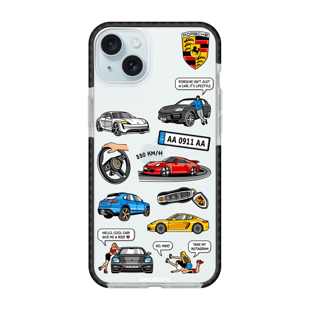 Чохол для iPhone 15 Plus PORSCHE - INCADE