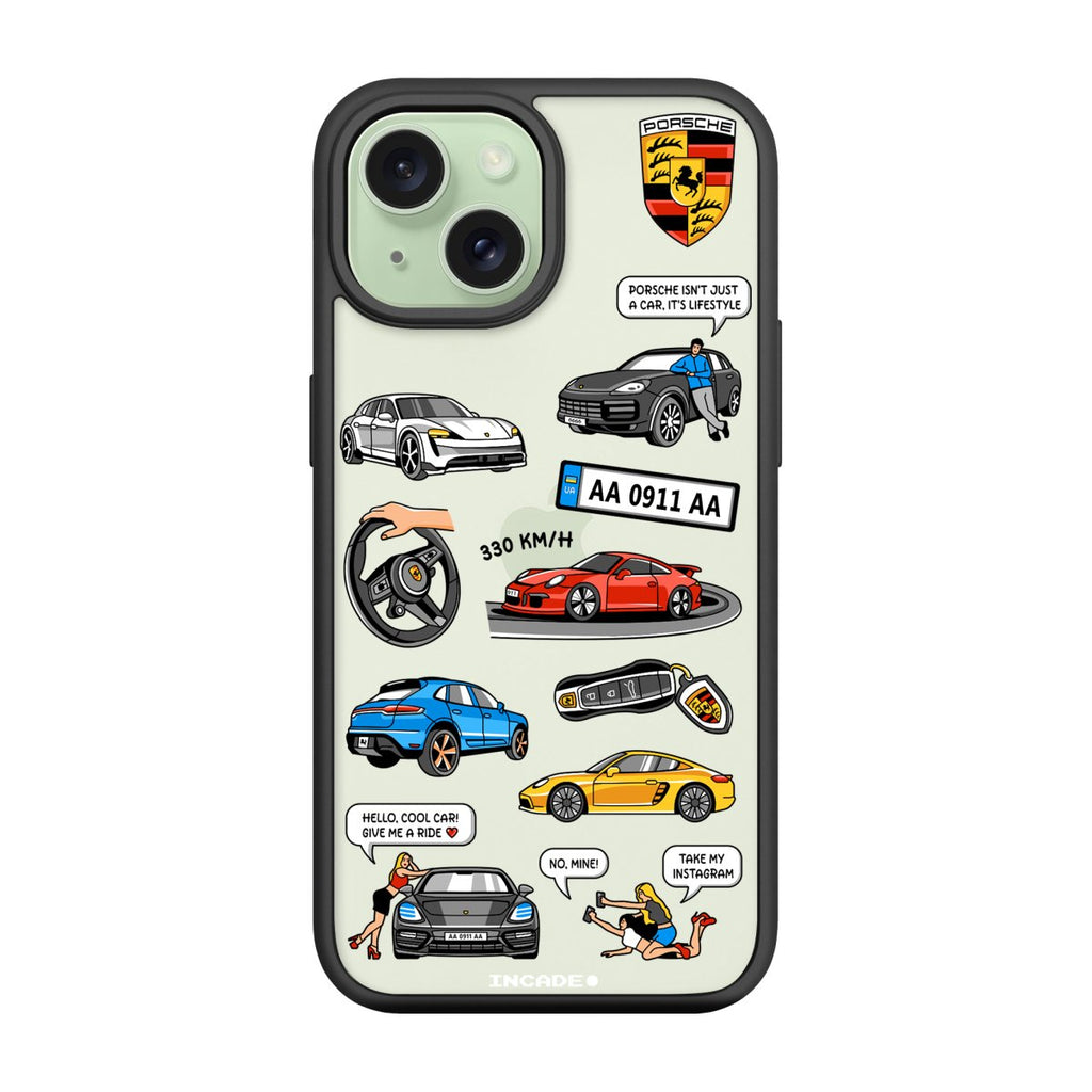 Чохол для iPhone 15 Plus PORSCHE - INCADE