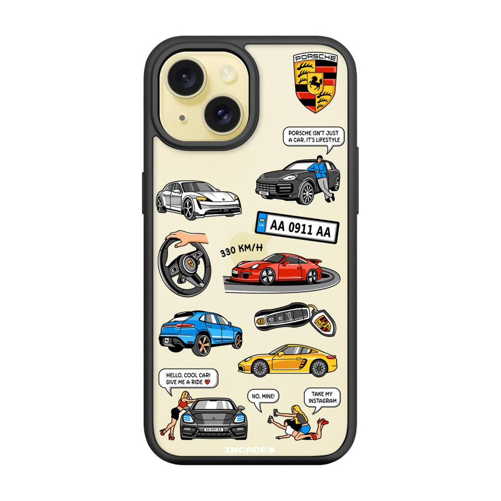 Чохол для iPhone 15 Plus PORSCHE - INCADE