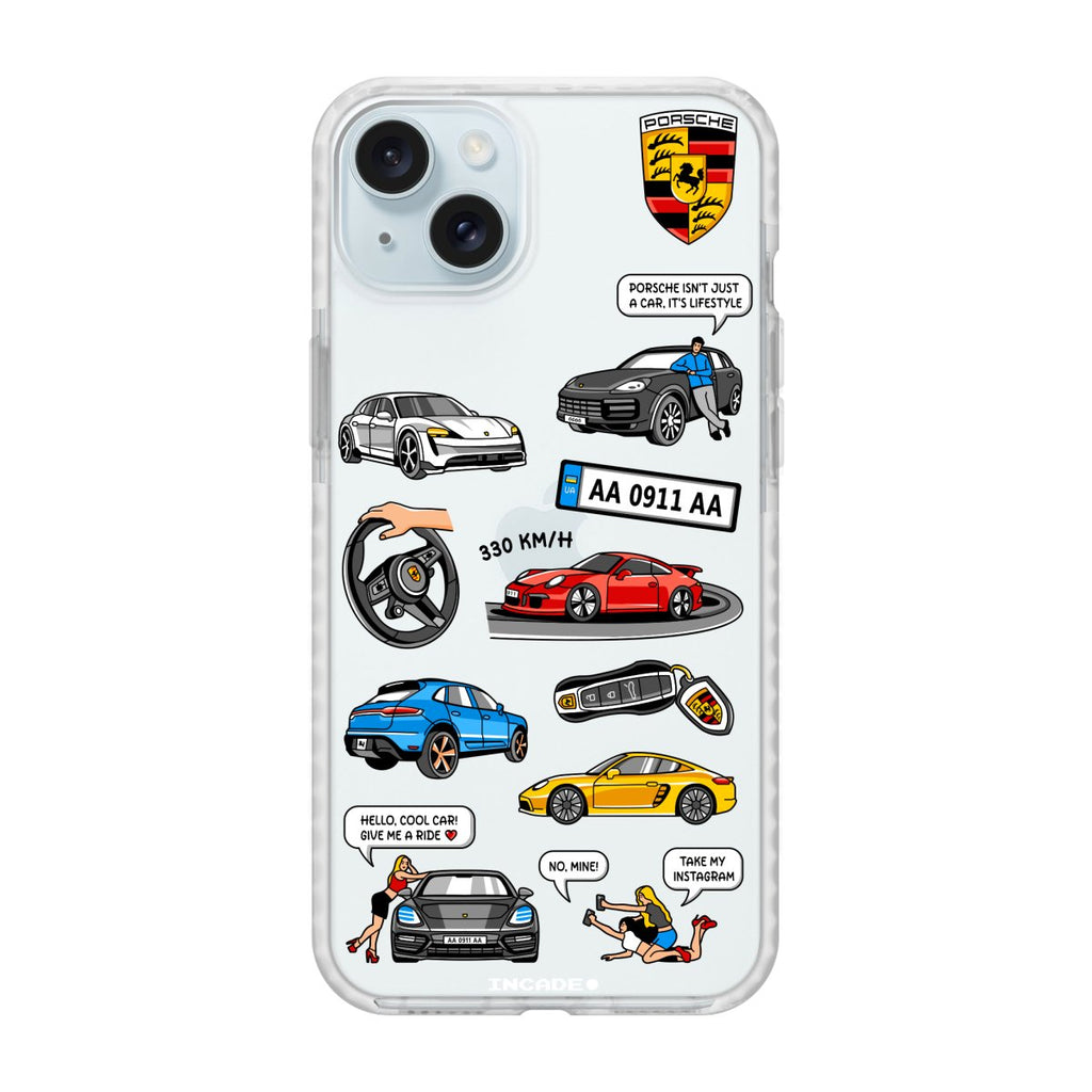 Чохол для iPhone 15 Plus PORSCHE - INCADE