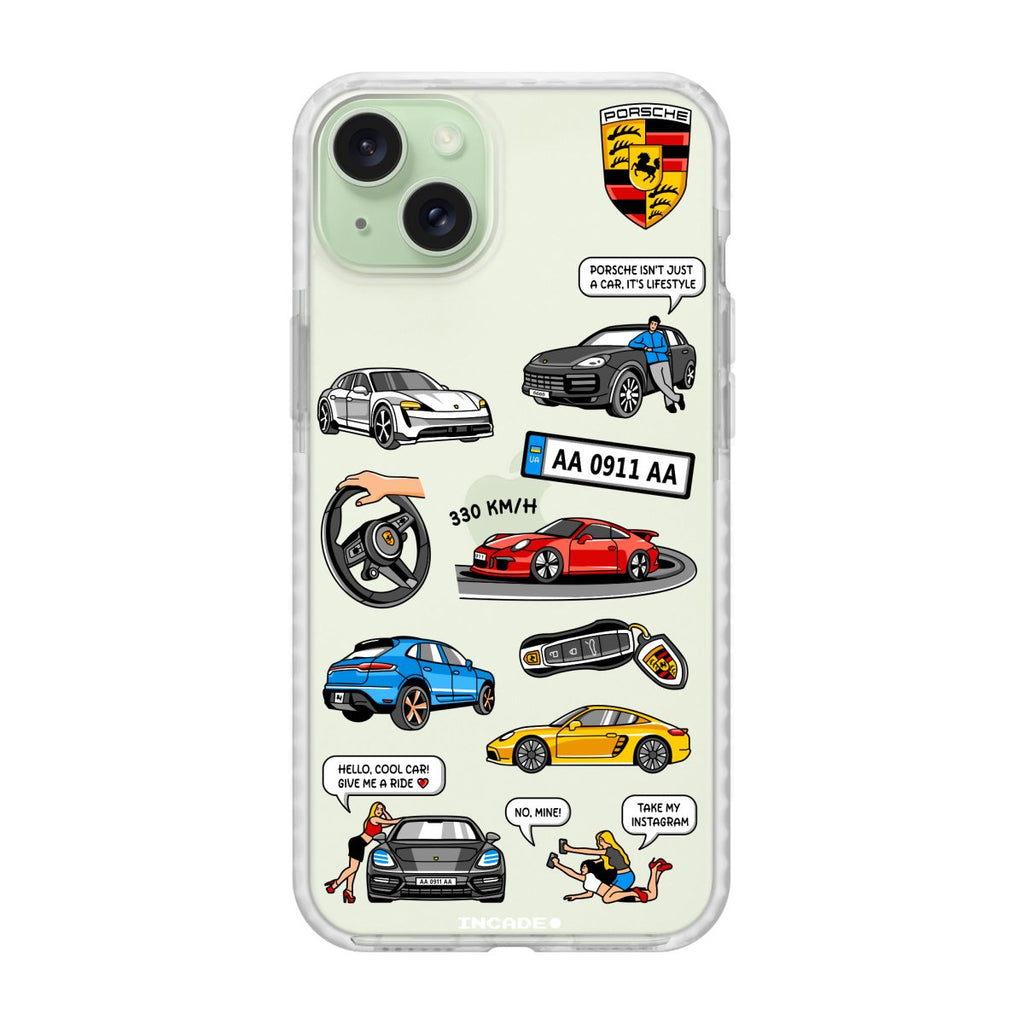 Чохол для iPhone 15 Plus PORSCHE - INCADE