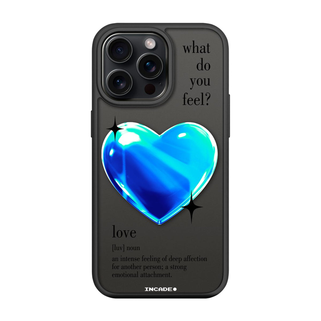 Чохол для iPhone 15 Pro 1 heart blue - INCADE