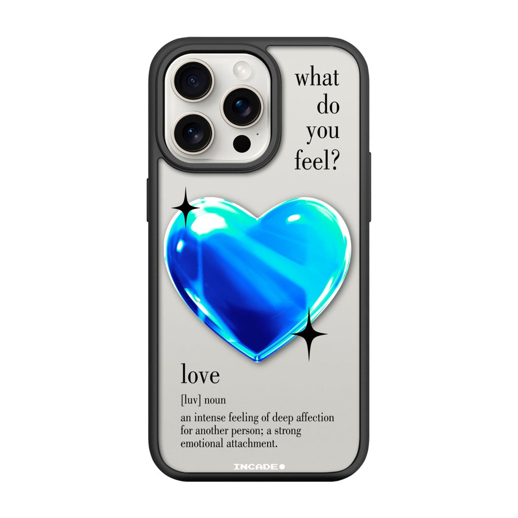 Чохол для iPhone 15 Pro 1 heart blue - INCADE