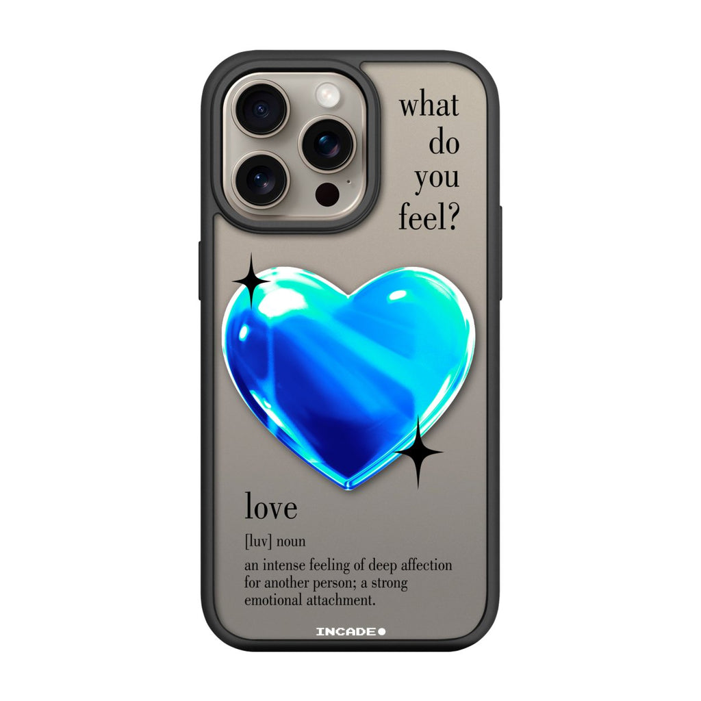 Чохол для iPhone 15 Pro 1 heart blue - INCADE