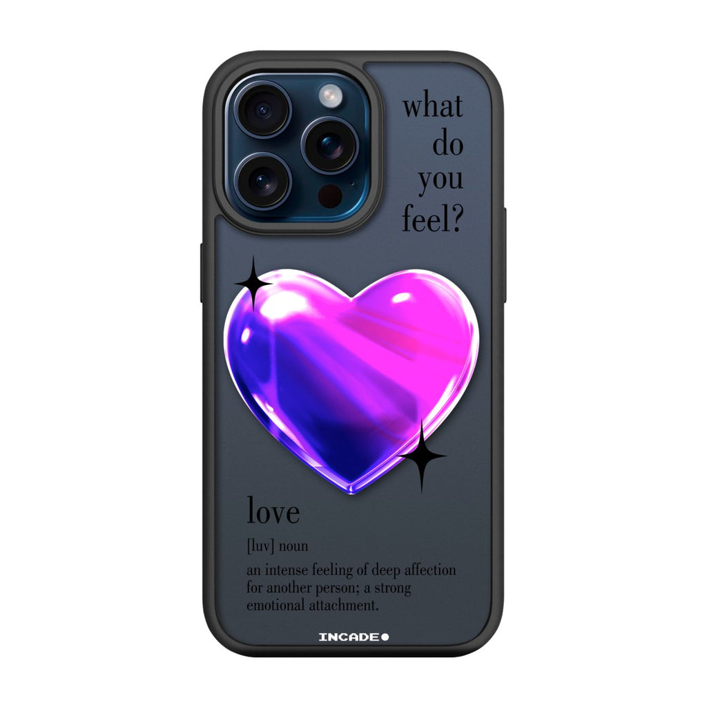 Чохол для iPhone 15 Pro 1 heart purple - INCADE