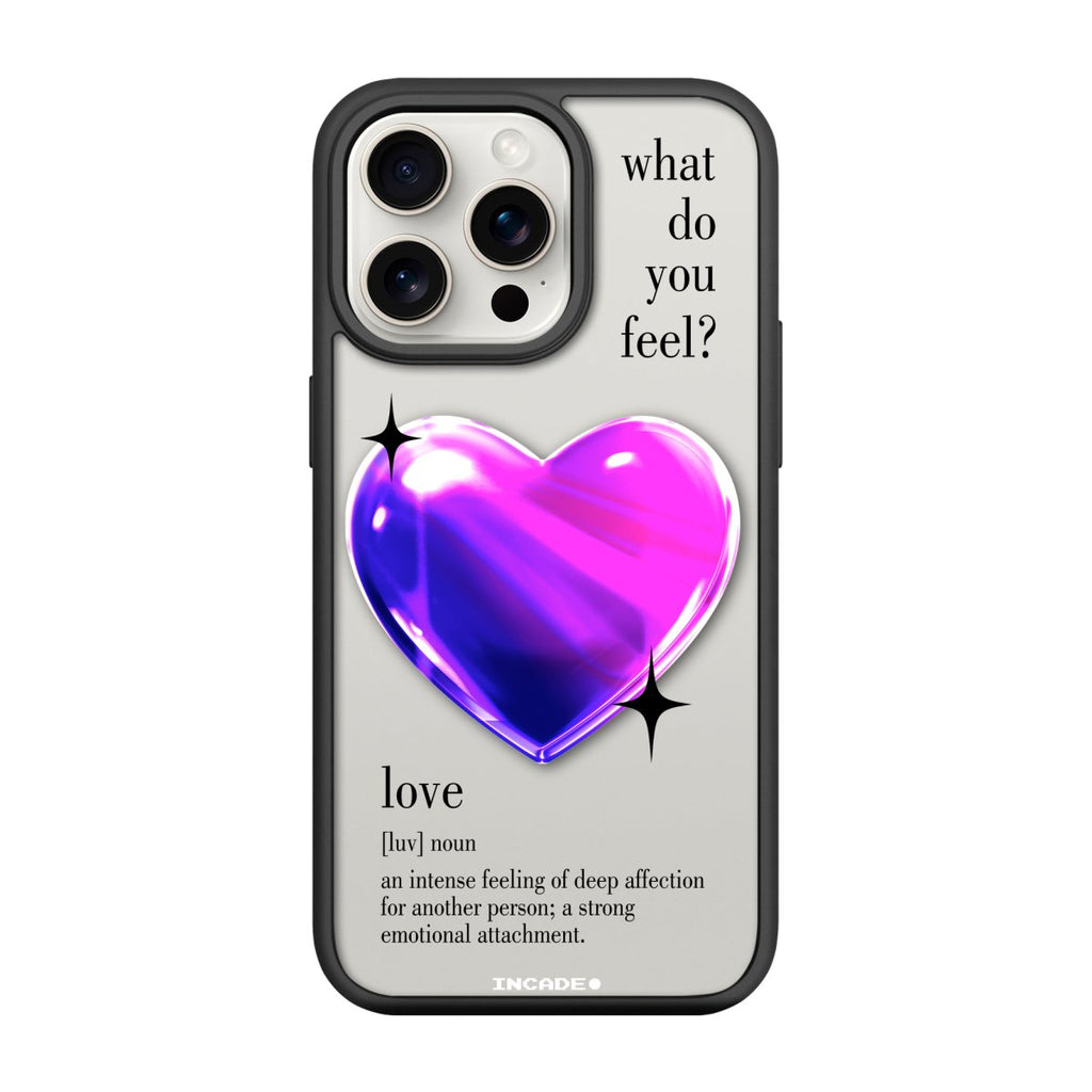 Чохол для iPhone 15 Pro 1 heart purple - INCADE