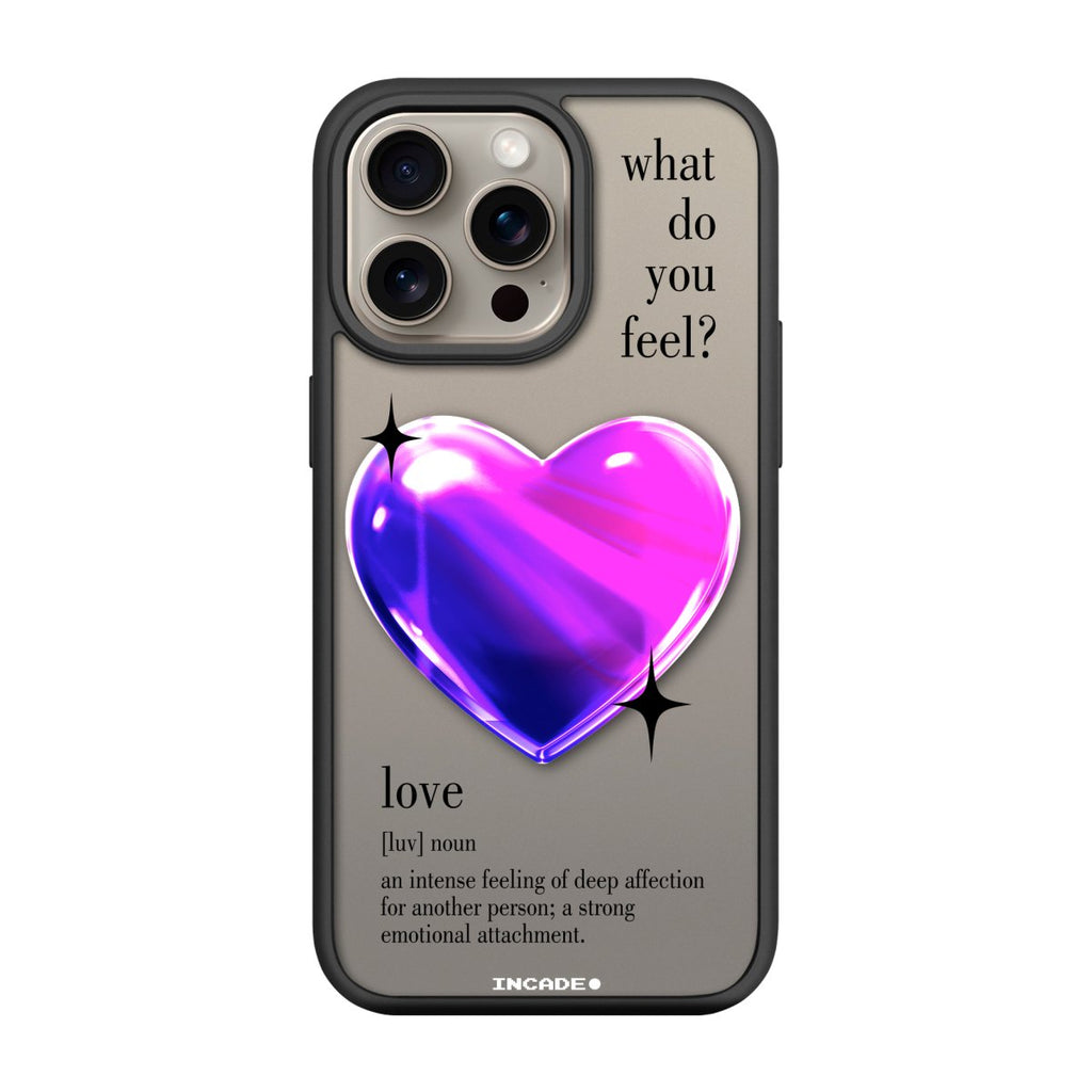 Чохол для iPhone 15 Pro 1 heart purple - INCADE