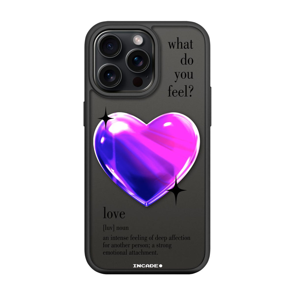 Чохол для iPhone 15 Pro 1 heart purple - INCADE