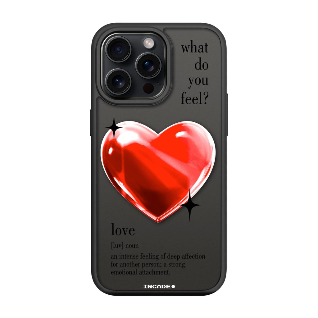 Чохол для iPhone 15 Pro 1 heart red - INCADE