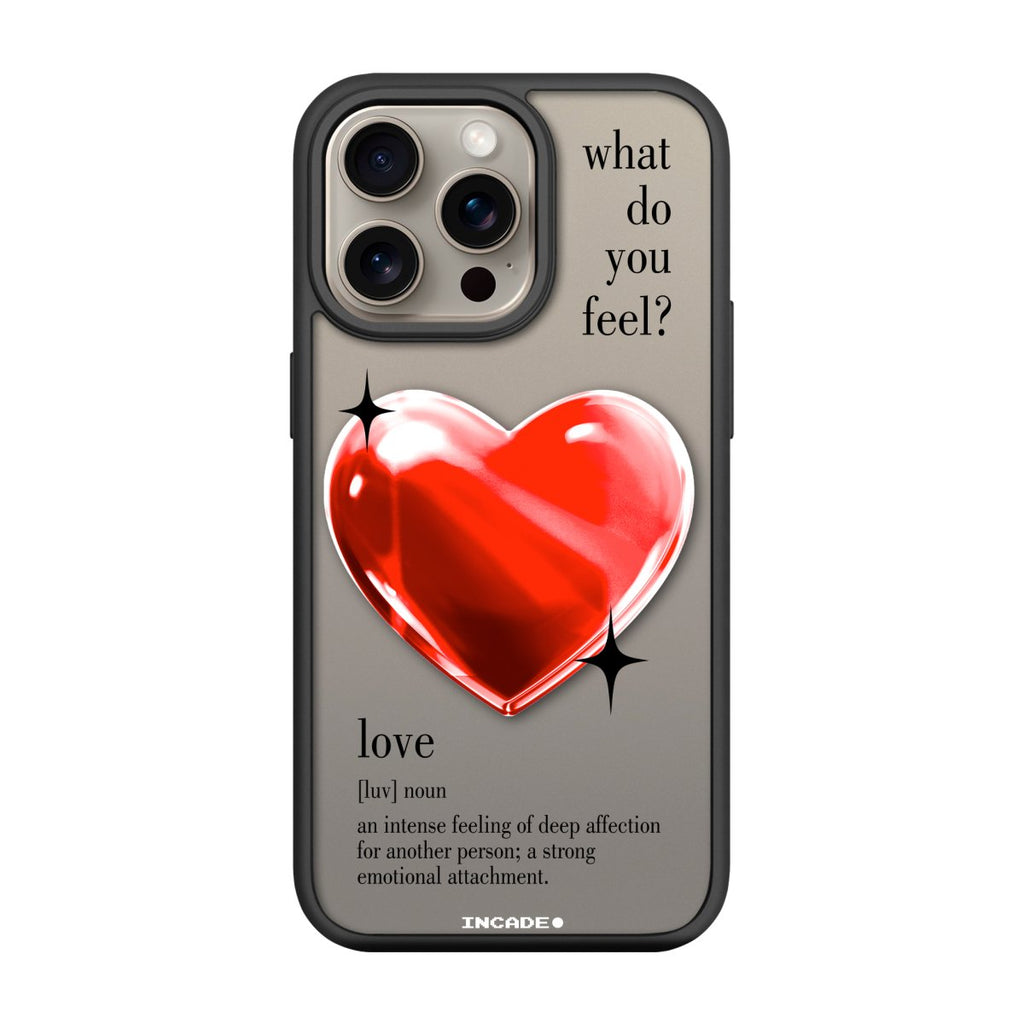 Чохол для iPhone 15 Pro 1 heart red - INCADE